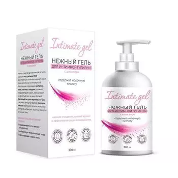 Гель для интимной гигиены нежный с алоэ вера МедикоМед фл. с дозатором 300мл