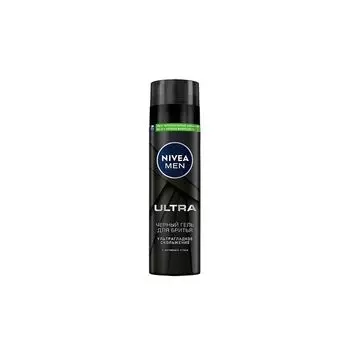 Гель для бритья черный Ultra For men Nivea/Нивея фл. 200мл (81789)