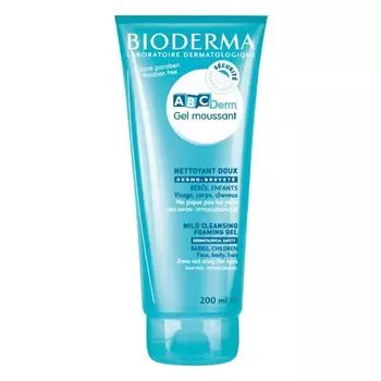 Гель для лица и тела детский очищающий ABCDerm Bioderma/Биодерма 200мл