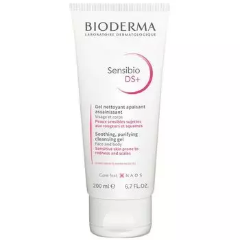 Гель для кожи лица с покраснениями и шелушениями очищающий DS+ Sensibio Bioderma/Биодерма 200мл