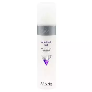 Гель очищающий с фруктовыми кислотами AHA-Fruit Gel Aravia Professional/Аравия 250мл