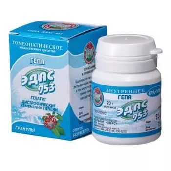 Эдас-953 Гепа гранулы гомеопатические банка 20г