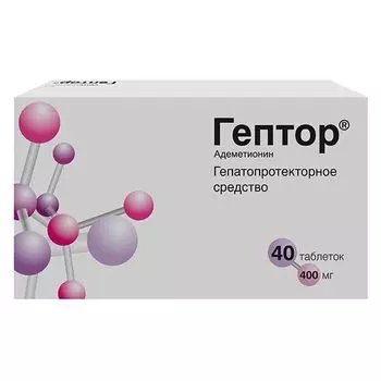 Гептор таблетки кишечнорастворимые п/о плен. 400мг 40шт