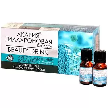 Гиалуроновая кислота с ароматом лимона Beauty Drink Акавия напиток 10мл 15шт