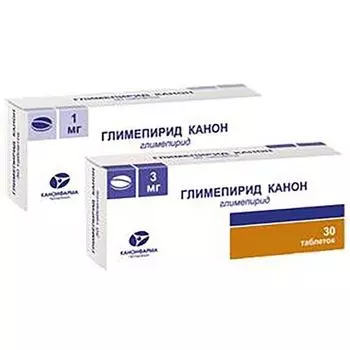 Глимепирид-канон таблетки 3мг 30шт