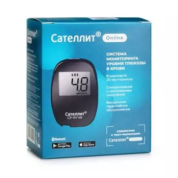 Глюкометр модель 1 Online Сателлит