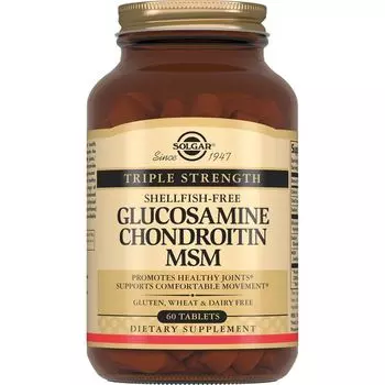 Глюкозамин-Хондроитин Solgar/Солгар таблетки 60шт