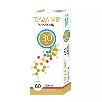 Голда МВ таблетки с модиф. высвобожд. 30мг 60шт
