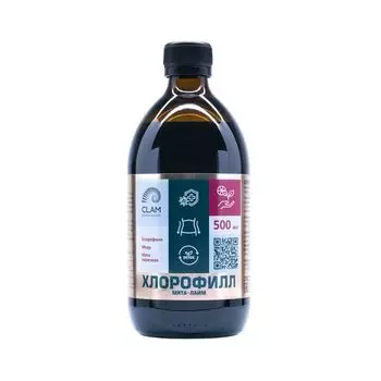 Хлорофилл Детокс вкус мяты и лайма ClamPharm концентрат жидкий 500мл