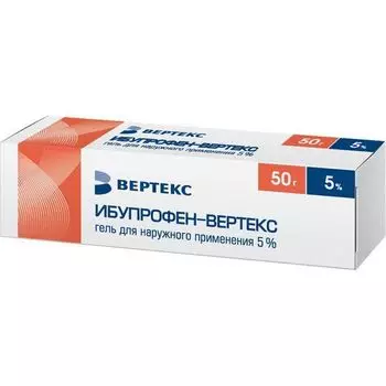 Ибупрофен-Вертекс гель для наружного применения 5% 50г