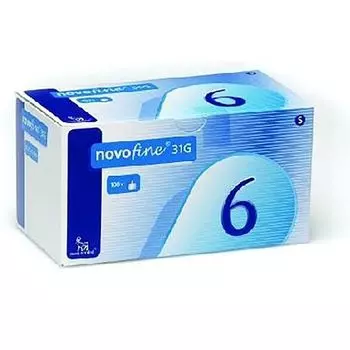 Иглы 31G Novofine/Новофайн 0,25х6 мм 100шт