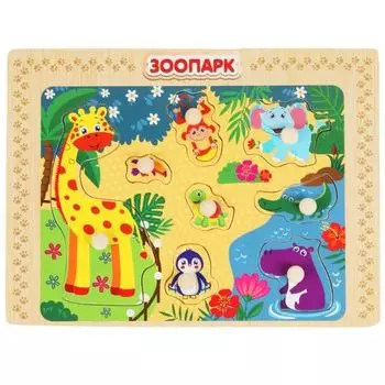 Игрушка деревянная рамка-вкладыш Буратино