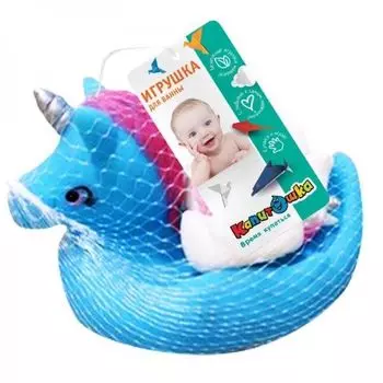 Игрушка для ванны Единорог-мыльница Капитошка