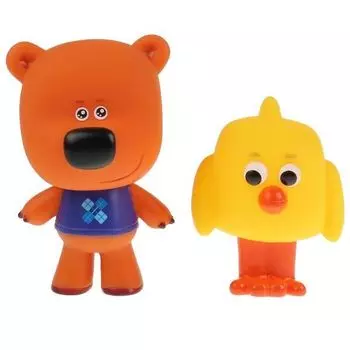 Игрушка пластизоль для ванны Цыпа и Кеша Ми-ми-мишки пищалка Капитошка 2шт