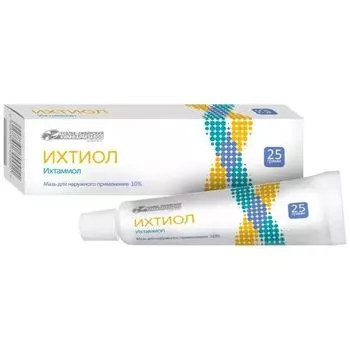 Ихтиол мазь для наружного применения туба 10% 25г