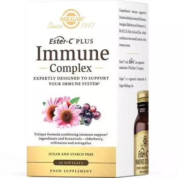Иммуно-комплекс Эстер С плюс Solgar/Солгар капсулы 2г 60шт