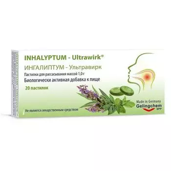 Ингалиптум-ультравирк пастилки для рассасывания 1г 20шт