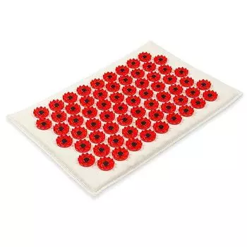 Иппликатор Кузнецова массажер медицинский тибетский магнитный на мягкой подложке красный 17х28см