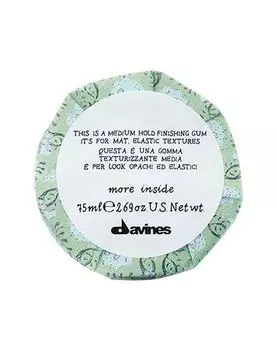 Эластик-гель для матовых подвижных текстур medium hold finishing gum davines more inside 75 мл