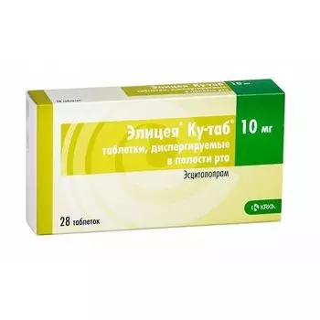 Элицея Ку-таб таблетки диспергируемые 10мг 28шт
