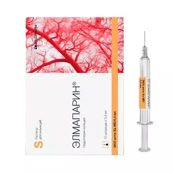 Элмапарин раствор для инъекций 9500 анти-ХА МЕ/мл 0,4мл 10шт