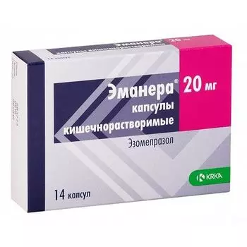 Эманера капсулы кишечнораствор. 20мг 14шт