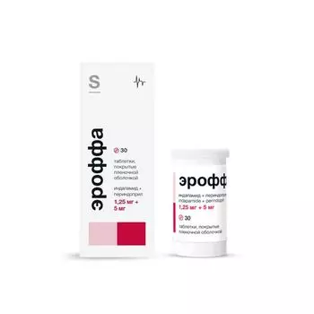 Эроффа таблетки п/о плен. 1,25мг+5мг 30шт