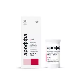 Эроффа таблетки п/о плен. 2,5мг+10мг 30шт