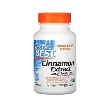 Экстракт корицы Doctor's Best/Доктор Бэст капсулы 450мг 120шт