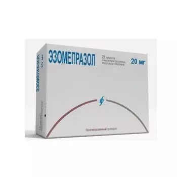 Эзомепразол таблетки кишечнорастворимые п/о 40мг 28шт