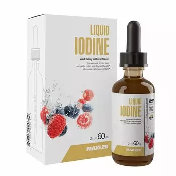Йод жидкий вкус лесных ягод Maxler/Макслер раствор для приема внутрь 60мл