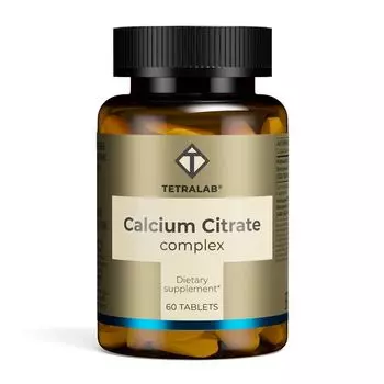 Кальция цитрат комплекс с витамином Д3 Tetralab/Тетралаб таблетки п/о 1630мг 60шт