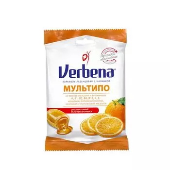 Карамель лечебная мультипо Verbena/Вербена 60г