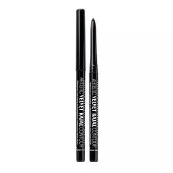 Карандаш механический для глаз Artistic velvet kajal Relouis 0,36г тон 01 Черный