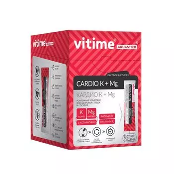 Кардио калий и магний аквастик ViTime/ВиТайм саше 30шт