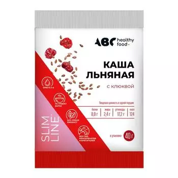 Каша льняная с клюквой ABC Healthy Food 40г
