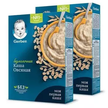 Каша сухая безмолочная овсянка Gerber/Гербер 180г