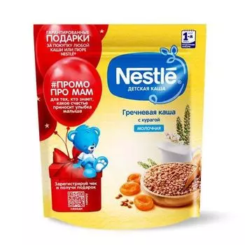 Каша сухая молочная Гречка Курага doy pack Nestle/Нестле 220г