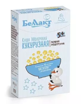 Каша зерно-молочная кукурузная с пребиотиком Беллакт 200г