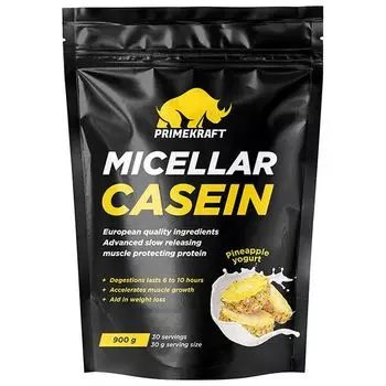 Казеин мицеллярный со вкусом Ананасовый йогурт Primekraft/Праймкрафт дойпак 900г