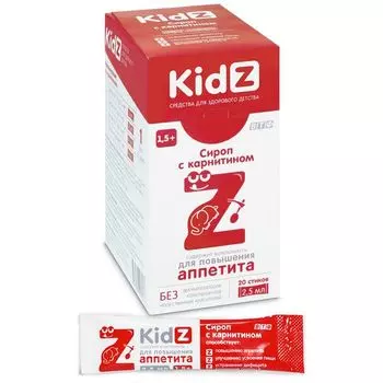 Кидз с карнитином для детей от 1,5 лет сироп стик 2,5мл 20шт