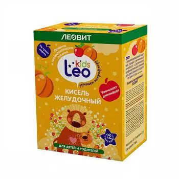 Кисель желудочный для детей с 1 года Leo Kids/Лео кидс Леовит пак. 12г 5шт