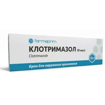 Клотримазол крем для наружного применения 10мг/г 15г