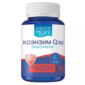 Коэнзим Q10 Максимум Доктор Море капсулы 400мг 30шт