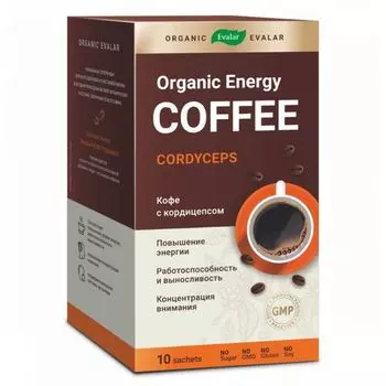 Кофе Энергия Эвалар порошок саше-пакет 8г 10шт