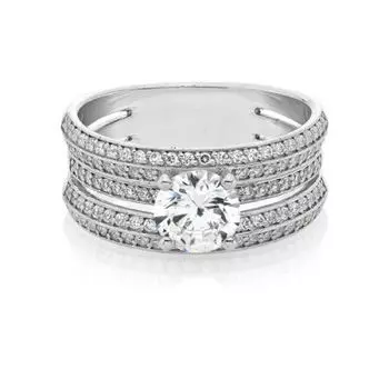 Кольцо с бриллиантами Линии Любви