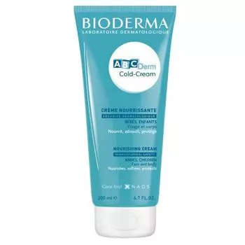 Колд-крем детский для лица и тела защитный пительный ABCDerm Bioderma/Биодерма 200мл