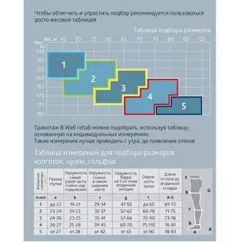 Колготы компрессионные 1 класс B.Well/Би Велл Pro JW-311, прозрачные черные, р.3