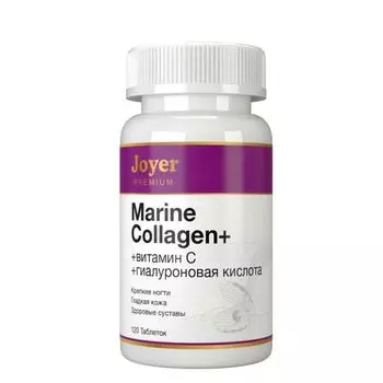 Коллаген морской+Витамин С+Гиалуроновая кислота со вкусом апельсина Joyer Premium таблетки 300мг 120шт