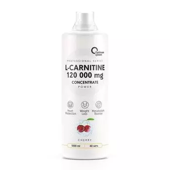 Концентрат L-карнитина 120000мг Power вишня Optimum System/Оптимум систем 1л